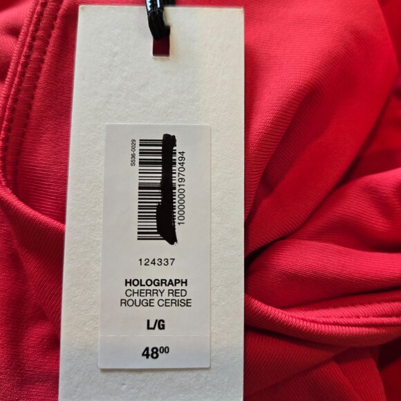 NWT Aritzia CONTOUR Holograph Cherry Red Top - Picture 10 of 10